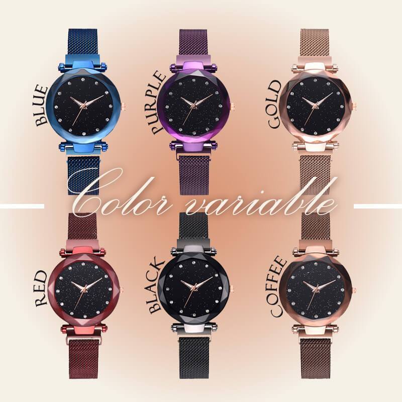 Reloj con cielo estrellado: una idea de regalo perfecta