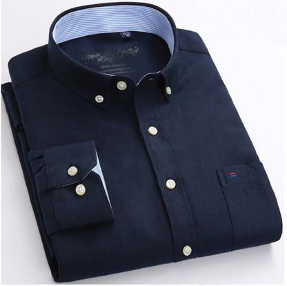 ✈Compre 2 y reciba el envío gratis🔥Camisa oxford de botones para hombre de alta calidad