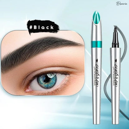 Lápiz de cejas 3D Waterproof Microblading 4 Fork Tip Tattoo Pencil