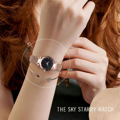 Reloj con cielo estrellado: una idea de regalo perfecta