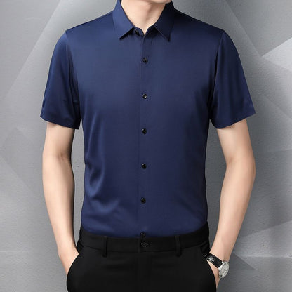 Camisa de manga corta de seda de hielo para hombre (compra 2 envío gratis)