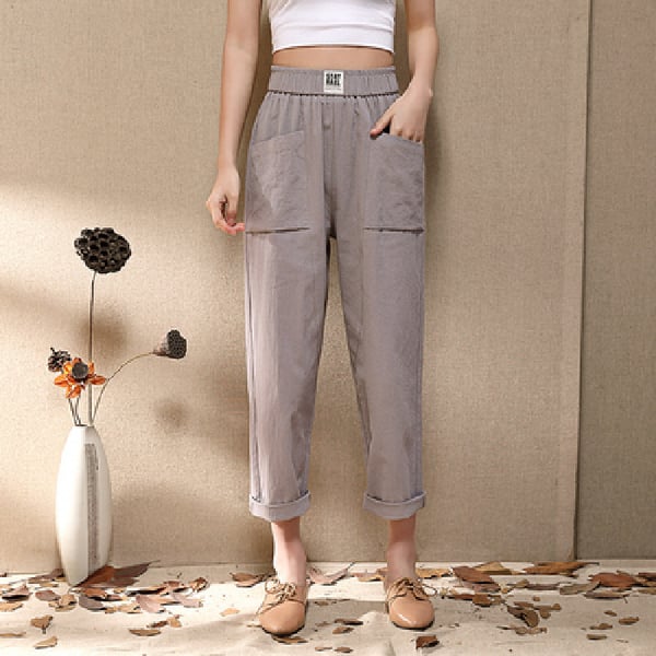 👋Pantalones Harem rectos sueltos de moda para mujer👋（😍Oferta de ropa de muje😍）