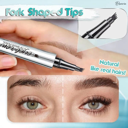 Lápiz de cejas 3D Waterproof Microblading 4 Fork Tip Tattoo Pencil