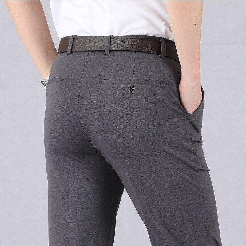 （Compra 2 envío gratis）🔥Pantalones clásicos de hombre de alta elasticidad🔥-12