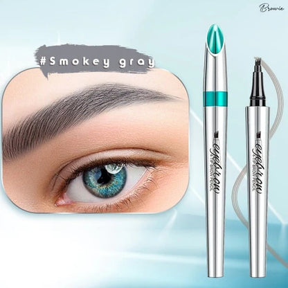 Lápiz de cejas 3D Waterproof Microblading 4 Fork Tip Tattoo Pencil