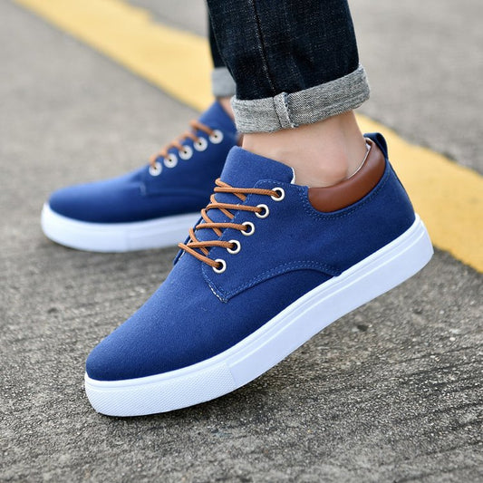 Zapatillas de lona versátiles y casuales para hombre