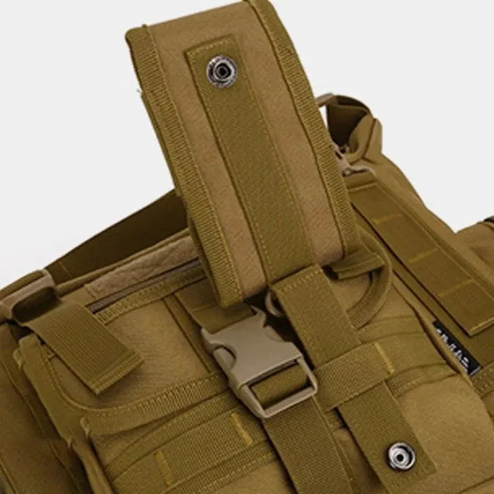 Bandolera militar táctica impermeable con múltiples bolsillos