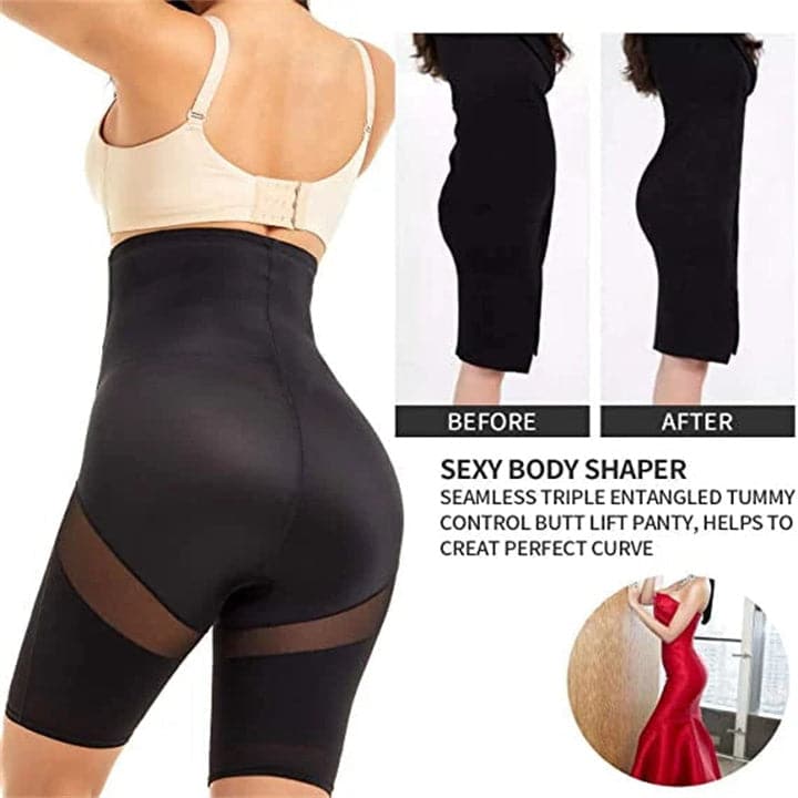 Rebajas de verano - 50% de descuento-Nueva shaper cruzada de cintura alta para comprimir el abdomen y las caderas