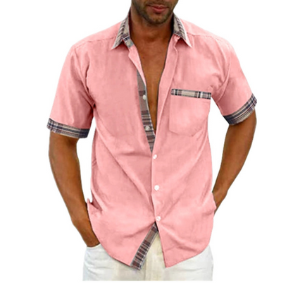 Camisa transpirable informal de verano para hombre.