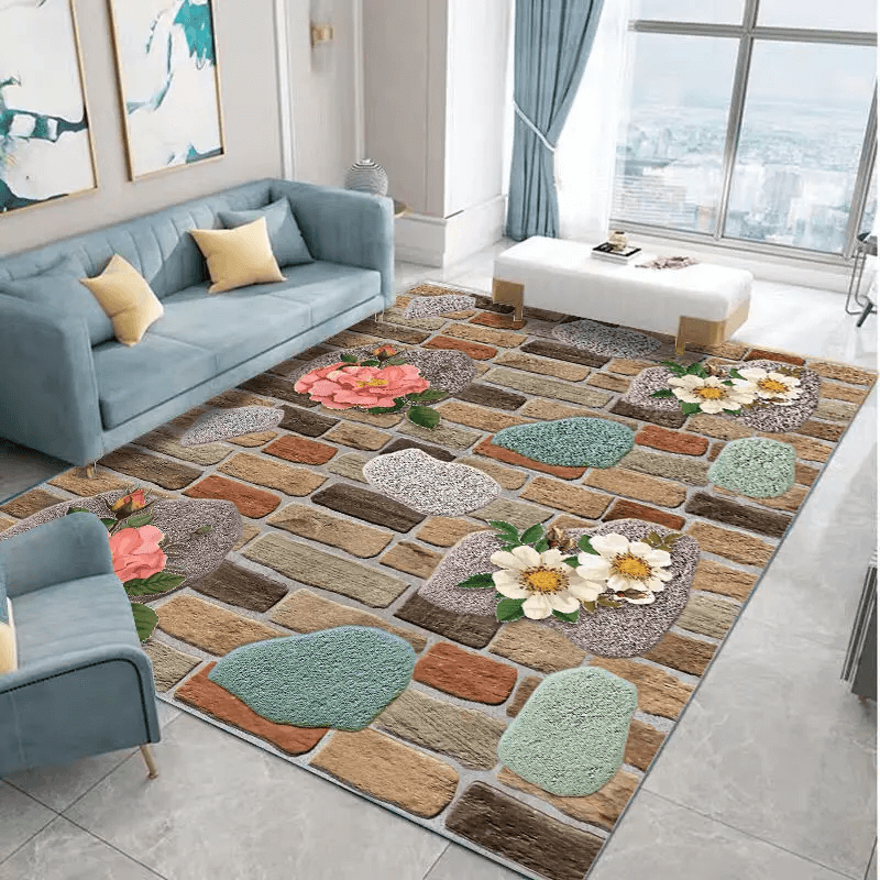 🔥【tiempo ilimitado 50% de descuento】Alfombrilla 3D recortable Floral Floor