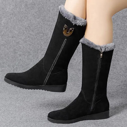 [🔥El precio más bajo de hoy]botas de nieve térmicas de felpa informales para mujer.