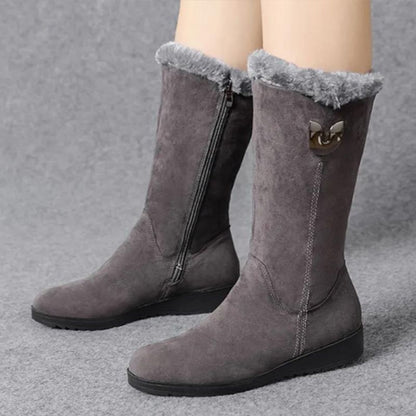 [🔥El precio más bajo de hoy]botas de nieve térmicas de felpa informales para mujer.