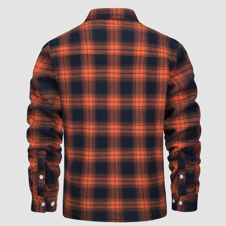 🔥Liquidación de verano - 50% DE DESCUENTO🔥Hombres Sherpa Camisa Forro Polar Chaqueta de franela con 3 bolsillos Casual Plaid Button Down Abrigo de invierno