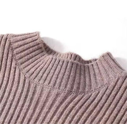 🔥Invierno Nuevo🔥Suéter medio largo de cuello alto para mujer