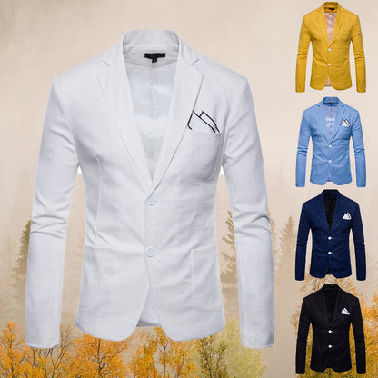 Blazer De Vestir De Corte Clásico Para Hombre