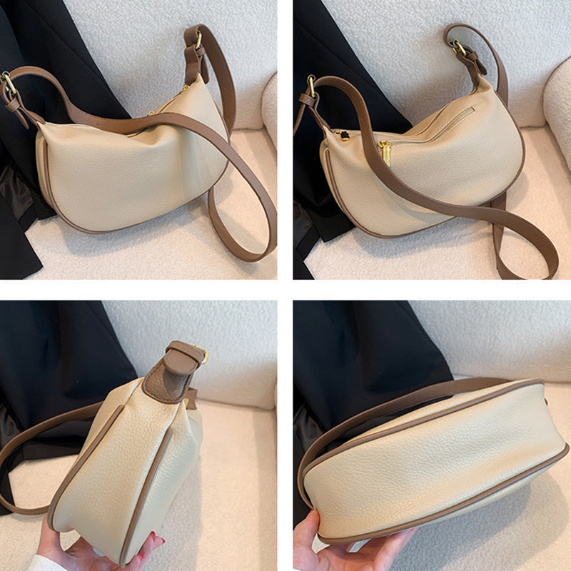 Bolso de hombro cruzado de cuero PU para mujer